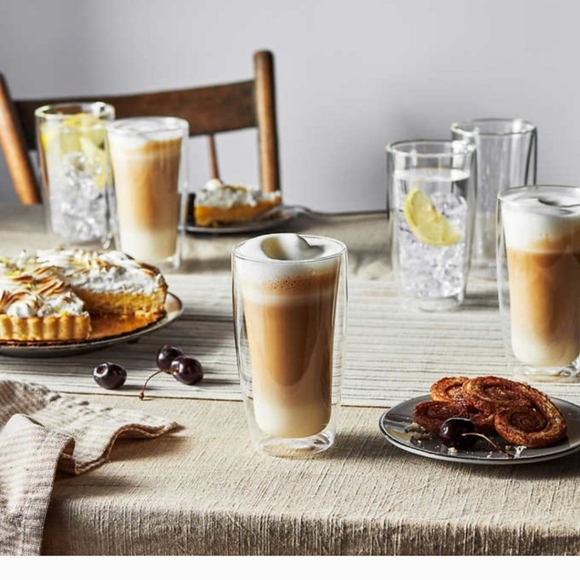 J.A. Henckels 11.8oz Double Wall Glass set, 6-pieceRed